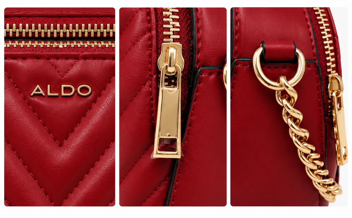 Bolsa ALDO Quilted Crossbody – Rojo