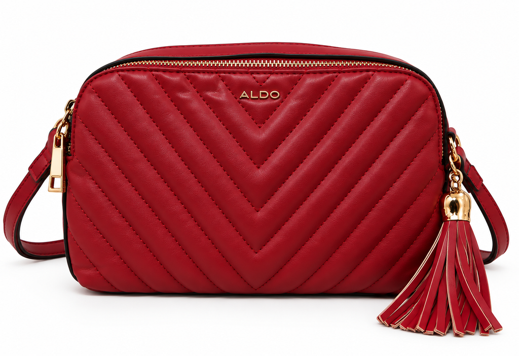 Bolsa ALDO Quilted Crossbody – Rojo