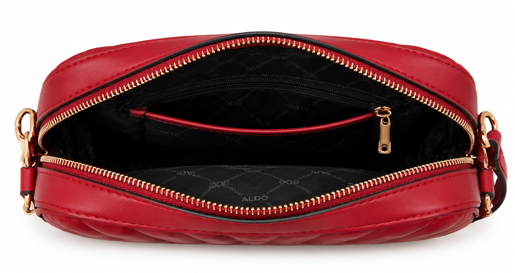 Bolsa ALDO Quilted Crossbody – Rojo